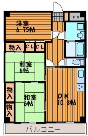 桃の里マンションの物件間取画像